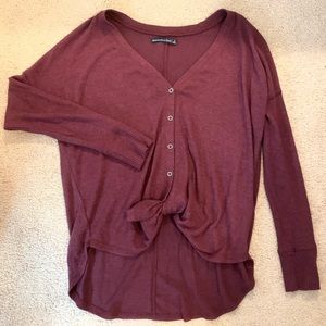 Abercrombie Long Sleeve Botton Down Tie T